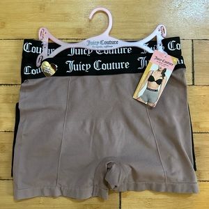 NWT Juicy Couture 2 pair seamless shaping shorts